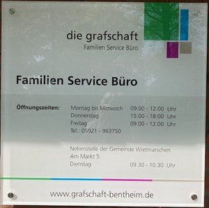 Öffnungszeiten Familien Service Büro